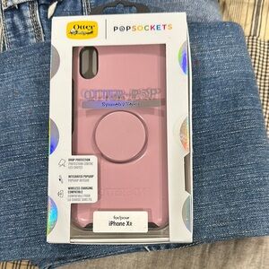 OtterBox Symmetry Series Case with PopSockets for iPhone XR - Pink